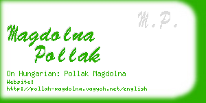 magdolna pollak business card